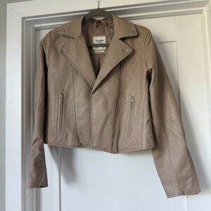Abercrombie Vegan Leather Moto Jacket